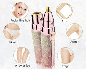 2 In 1 Eyebrow Trimmer & Hair Shaver - souqsaving.com