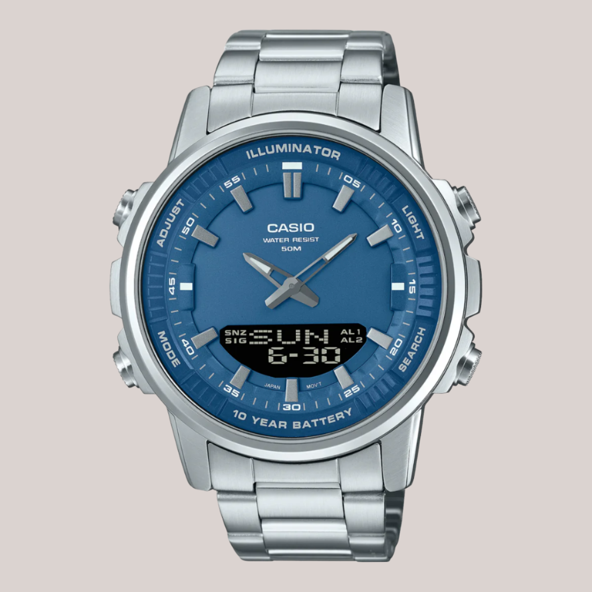 Casio Stainless Steel Digital Watch